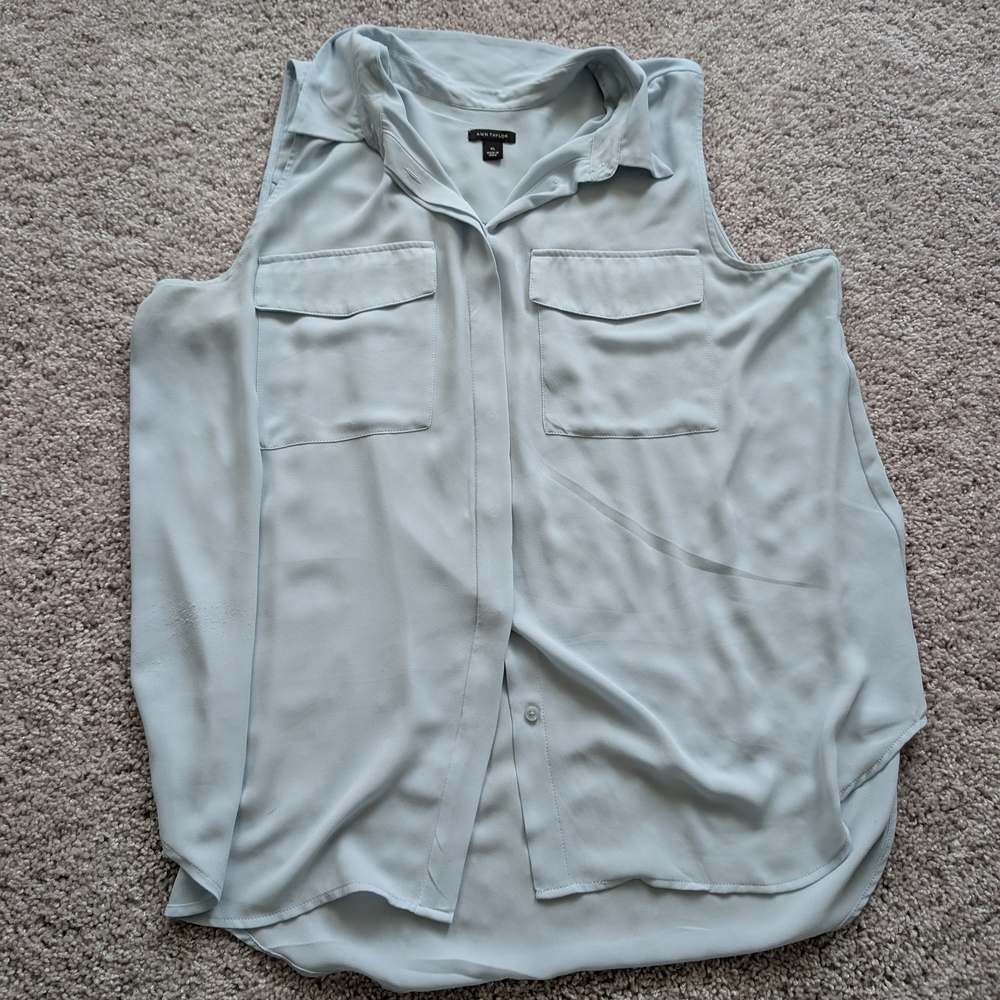 Women's Sleeveless Top - Light Blue